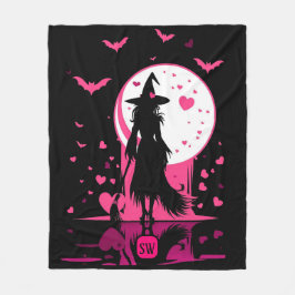 Magisch-gotisch-rosa Herzen ist meine Valentinin H Fleecedecke