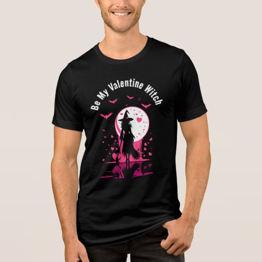 Magisch-gotisch-rosa Herzen ist meine Valentinin H Tri-Blend Shirt (Vorderseite)