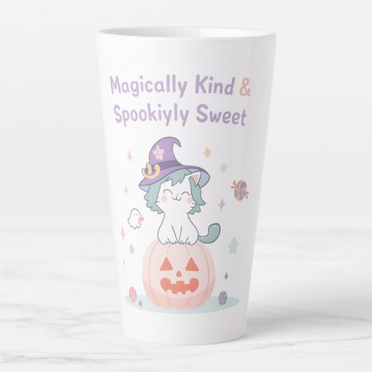 Magisch Kind & Spookily Sweet - Niedliche Pastelha Milchtasse (Vorderseite)
