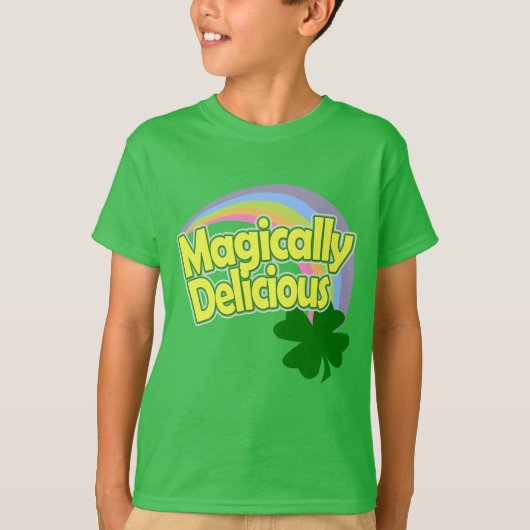Magisch köstlich Pastel Rainbow St Patricks Day T-Shirt (Vorderseite)