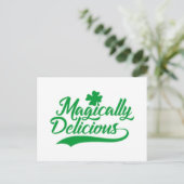 Magisch köstlicher St. Patrick's Day Postkarte (Stehend Vorderseite)