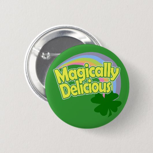 Magisch köstliches Knopf-Button Button (Vorne & Hinten)