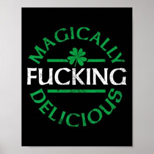 Magisch leckere lustige irische St. Patricks Day I Poster
