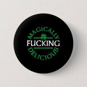 Magisch leckere lustige irische St Patricks Day Ic Button
