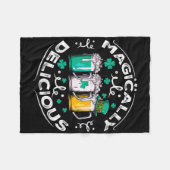 Magisch leckere St. Patricks Day Bier trinken Fleecedecke (Vorderseite (Horizontal))