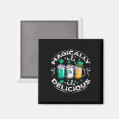 Magisch leckere St. Patricks Day Bier trinken Magnet (Vorderseite/Rückseite)