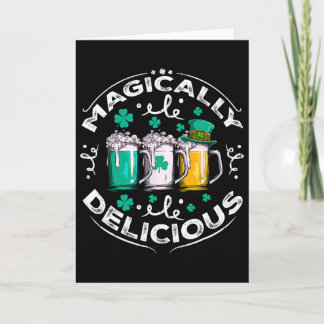 Magisch leckeres St. Patricks Day Biertrinken  Karte