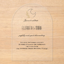 Magisch moon-Inspiriert Einladung zur Hochzeit