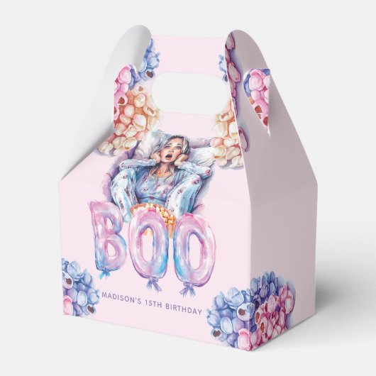 Magisch rosa Lila Halloween Night Sleepover Geschenkschachtel (Vorderseite)