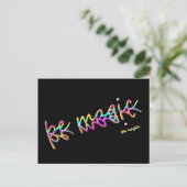 magisch sein postkarte (Stehend Vorderseite)