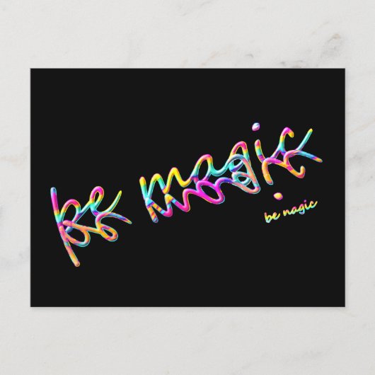 magisch sein postkarte (Vorderseite)