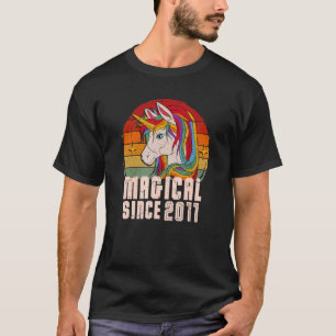 Magisch seit 2011 Vintage-Einhorn-Geburtstag T-Shirt