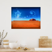 magisch Uluru Poster (Küche)