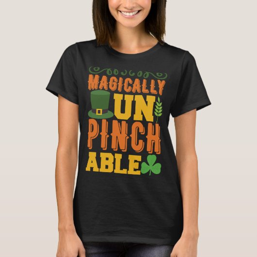 Magisch Un Pinch Able St Patrick' Day T-Shirt (Vorderseite)
