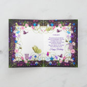 Magisch und bezaubernd Geburtstag, Godtochter Karte (Innenseite)