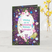 Magisch und bezaubernd Geburtstag, Godtochter Karte (Gelbe Blume)