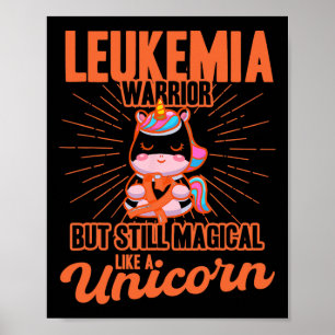 Magisch wie ein Einhorn Leukämie Bewusstsein Poster