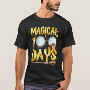 Magische 100 Tage Schule Lehrer Schüler Glücklich T-Shirt