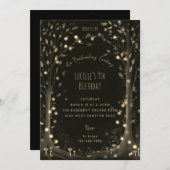 Magische Abend Feenwälder Geburtstagsparty Einladung (Vorne/Hinten)