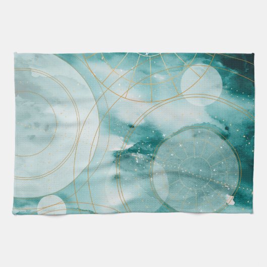 Magische Abschluss Sterne II Geschirrtuch (Horizontal)
