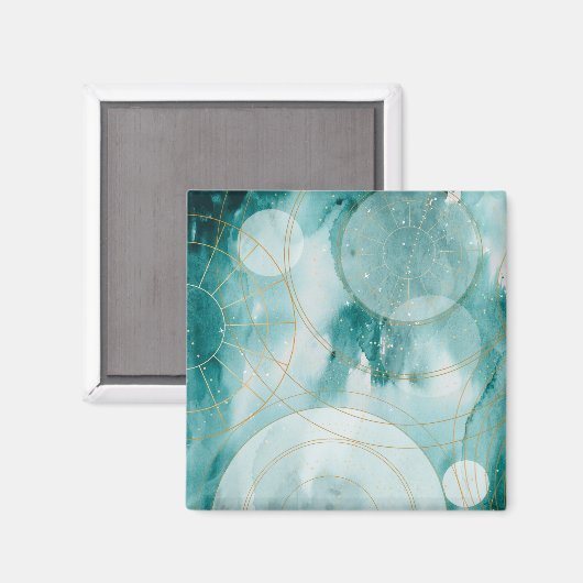 Magische Abschluss-Sterne II Magnet (Vorderseite/Rückseite)