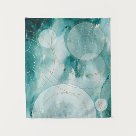 Magische Abschluss Sterne II Wandteppich (Vorderseite)