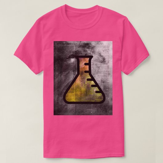 Magische Alchemy Vial Chemie über Wörterbuch Kunst T-Shirt (Design vorne)