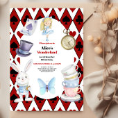 Magische Alice im Wunderland Geburtstag Einladung