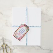 Magische Alice im Wunderland Kinderdusche Tee Part Geschenkanhänger (Mit Garn)