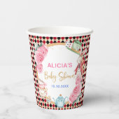 Magische Alice im Wunderland Kinderdusche Tee Part Pappbecher (Rückseite)