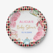 Magische Alice im Wunderland Kinderdusche Tee Part Pappteller (Vorderseite)