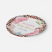 Magische Alice im Wunderland Kinderdusche Tee Part Pappteller (Schrägansicht)