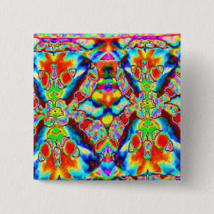 Magische alienmuster button