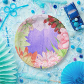 Magische Aquarellanzüge Lila Pappteller (Party)