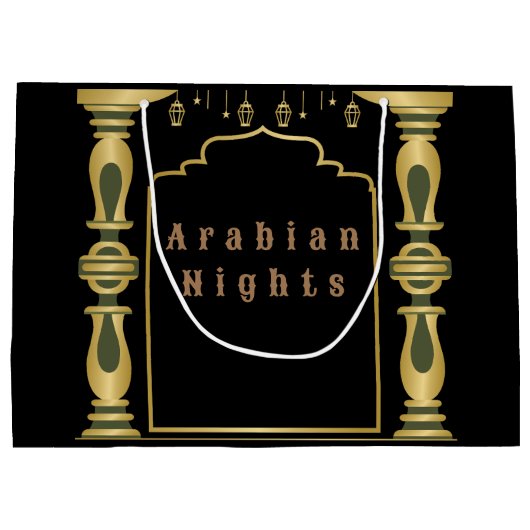 Magische arabische Nächte Große Geschenktüte (Rückseite)