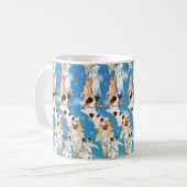 Magische Augen- ® 3D "es regnet Katzen-und Hunde" Kaffeetasse (Vorderseite Links)