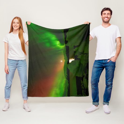 Magische Aurora Fleecedecke (Beispiel)