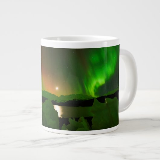 Magische Aurora Jumbo-Tasse (Vorderseite Rechts)