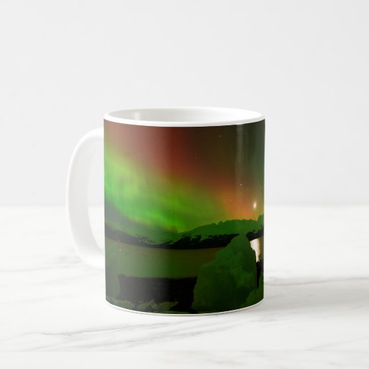 Magische Aurora Kaffeetasse (Vorderseite Links)