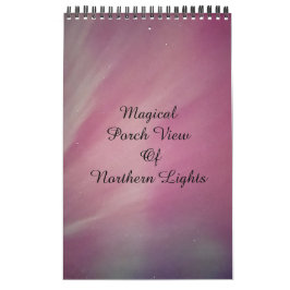 Magische Aussicht auf die Nordlichter / eine / Kalender