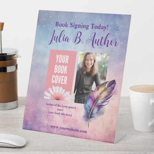 Magische Autor Buchsignierung oder Buchstart Sockelschild (In Situ)