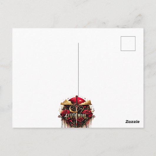 Magische Babydusche | Geschlechtsankündigung Postkarte (Rückseite)