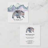 *~* magische Bärn-Berge und Kiefer Quadratische Visitenkarte (Vorne/Hinten)