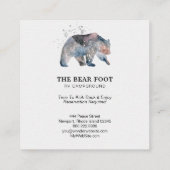 *~* magische Bärn-Berge und Kiefer Quadratische Visitenkarte (Rückseite)