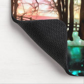 Magische Bäume auf einer Hillside des Snowy Delawa Mousepad (Ecke)