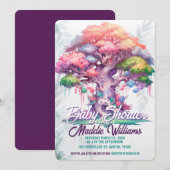 Magische Bäume der Kinderdusche Ankündigung (Vorne/Hinten)