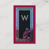MAGISCHE BEEREN 6 MONOGRAMM VISITENKARTE (Rückseite)
