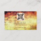 Magische Berge Abstrakt Mit Monogramm Visitenkarte (Rückseite)