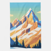 Magische Berge Geschirrtuch (Vertikal)