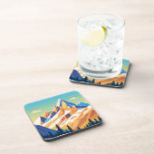 Magische Berge Getränkeuntersetzer (Rechte Seite)